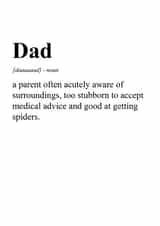 Definition of Dad created by TwinFinDesigns