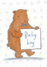 Baby Boy Bear card created by Verity Robinson