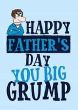 Big Grump Father's Day card created by Goldfish Creative Studio