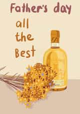 father’s day all the best whisky card created by Ksenia Samsonova