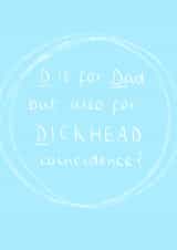 D is for...fathers day card created by Maisie-Jane Andrews