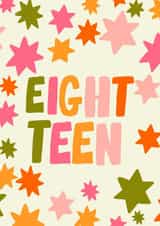 Starry Eighteen Birthday card created by Jessica Morgan-Helliwell