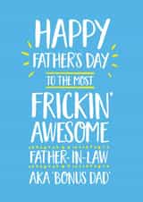 Awesome Father-in-Law Father's Day Card created by Elaine Miles