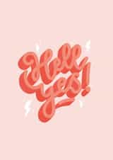 Hell Yes! Congratulations Card created by Zoë Bonham