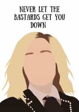 Schitt's Creek Moira Rose Greeting Card created by Dumb Blonde Studios