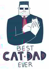 Father's Day card from your beloved cat created by Yelyzaveta Kovalenko