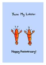 You're My Lobster Friends Anniversary Card created by Meg Lillicrap Studio