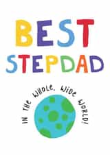 Best Stepdad fathers day card from the kids created by Hello Fridays Studio