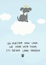 Dog Loss Sympathy Card created by Fox Card Co