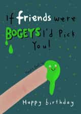 Happy Birthday Friend Bogey card created by Lucy and Lolly