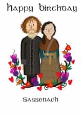 Outlander Sassenach Birthday card created by SootysSweetScribbles