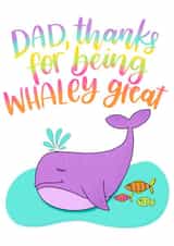 Whaley great dad created by Mia Loves Letters