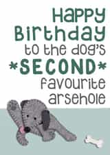 Dog Birthday rude Card created by Presents Felt