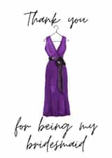 Thank you for being my bridesmaid card created by Sunshine in Design