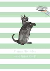 Black Cat Good Girl Birthday Card created by Paper Maven