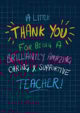 Thank You Teacher card created by Just Daydreaming
