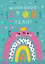 Woohoooo F*#k Yeah! congratulations card created by Jess Moorhouse