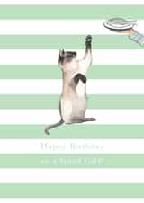 Siamese Cat Birthday Card - Birthday Girl created by Paper Maven