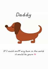 Funny Father's Day card from the Dog created by Hoobynoo