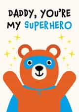 Superhero Fathers Day card created by Kiddy Winks Prints