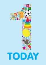 1 Today Boys Birthday Card created by mrs L cards