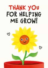 Thank You For Helping Me Grow card created by Kiddy Winks Prints