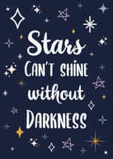 Stars Sympathy and Motivation Card created by The Girl Next Draw Cards