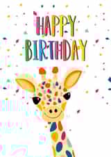 Birthday Giraffe created by The Arty Apples Limited