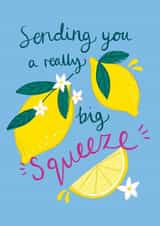 Big squeeze lemon card created by Laura Barnes