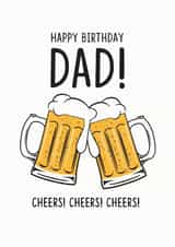 CHEERS DAD BIRTHDAY created by Luella York