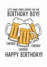 CHEERS BEER BIRTHDAY created by Luella York