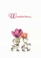 Two kids are picked these... created by Biancodizinco Art