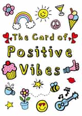The Card of Positive Vibes created by Knick Knack Crafts