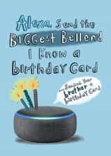 Funny Bellend Brother Birthday card created by Lucy and Lolly