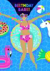 Birthday Girl Pool Party created by Colour Pop Prints