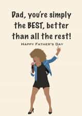 Simply the best Father's Day card created by Accidental Artist