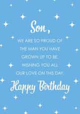 Classic Birthday Card - For Son - Heartfelt created by Kamiya Chirodian