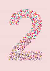 Sugary Sweet Sprinkles 2nd Birthday Card created by The Pattern Press