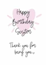 Happy Birthday Special Sister created by AJK Stitch Designs 