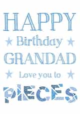 Classic Birthday Card - For Grandad - Stars created by Hello Fridays Studio