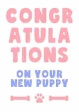Congratulations on your New Puppy 1001 created by Rambos Packed