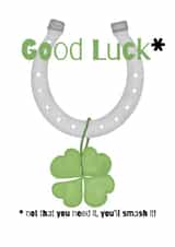Good luck, you’ll smash it  created by Little Prints Fred Designs