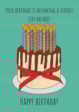 Your birthday is becoming a serious fire hazard! created by Little Prints Fred Designs