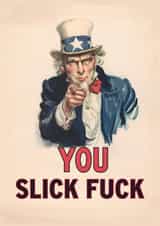 Uncle Sam Cheeky Congratulations Card created by Betiobca