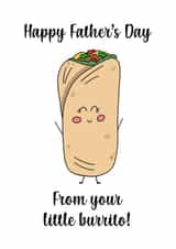 Little burrito Father’s Day card created by Cards by Becky