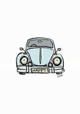 Happy Bug Car created by Elizabeth Anderson Art