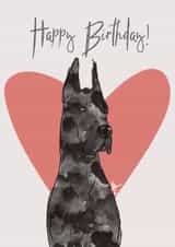 Happy Birthday, Great Dane Dog created by Dora's space