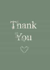 Floral Thank you Card created by Sasha Elle Digital Art