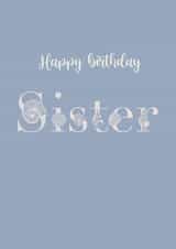 Seashell Sister birthday card  created by Sasha Elle Digital Art