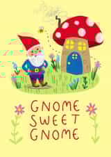 Gnome Sweet Gnome created by Holly Bushnell Illustration